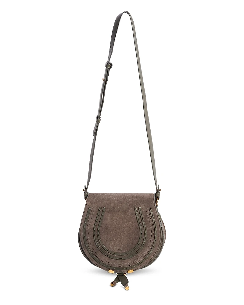 Chloe Marcie Suede Saddle Bag