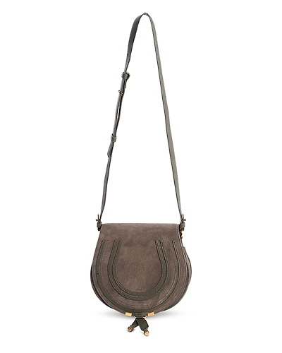 Chloe Marcie Suede Saddle Bag