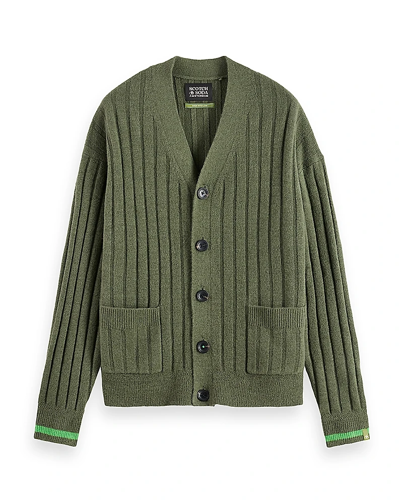 Scotch & Soda Soft Knit Dropped Shoulder Cardigan