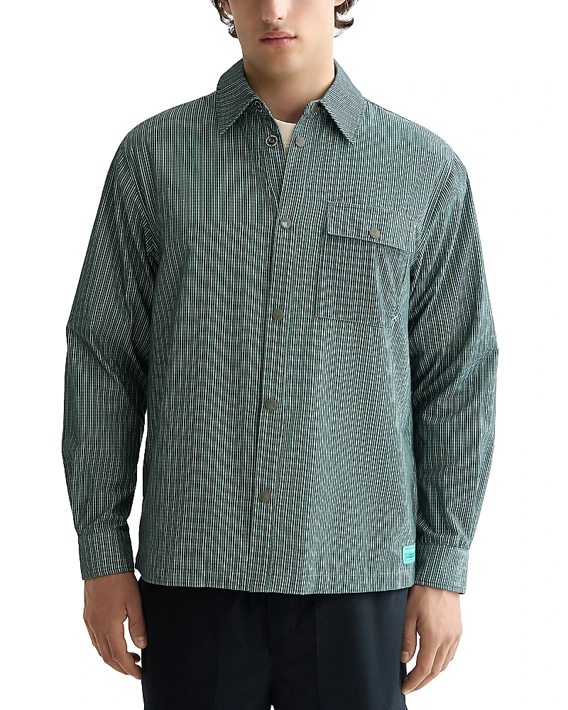 Scotch & Soda Relaxed Fit Micro Check Structured Shirt