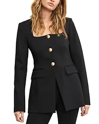 Good American Soft Stretch Ponte Sculpted Blazer