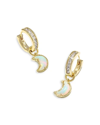 Kendra Scott Moon Huggie Hoop Earrings