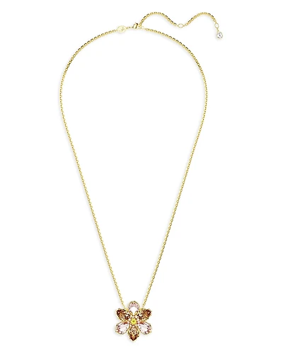 Swarovski Idyllia Pendant Brooch Necklace, 25.6-29.5