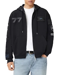 Allsaints Apex Zip Through Hooded Jacket
