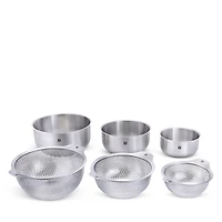 Zwilling 6 Piece Stainless Steel Nesting Bowls and Table Strainers Set