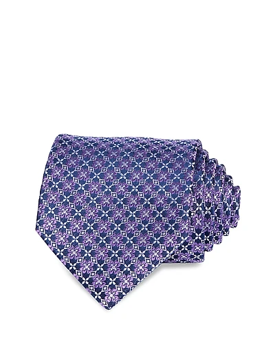 The Men's Store at Bloomingdale's Medallion Print Silk Neck Tie - Exclusive