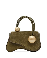 Cult Gaia Kazia Nano Mini Suede Crossbody Bag