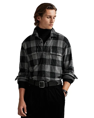 Polo Ralph Lauren Plaid Knit Flannel Overshirt
