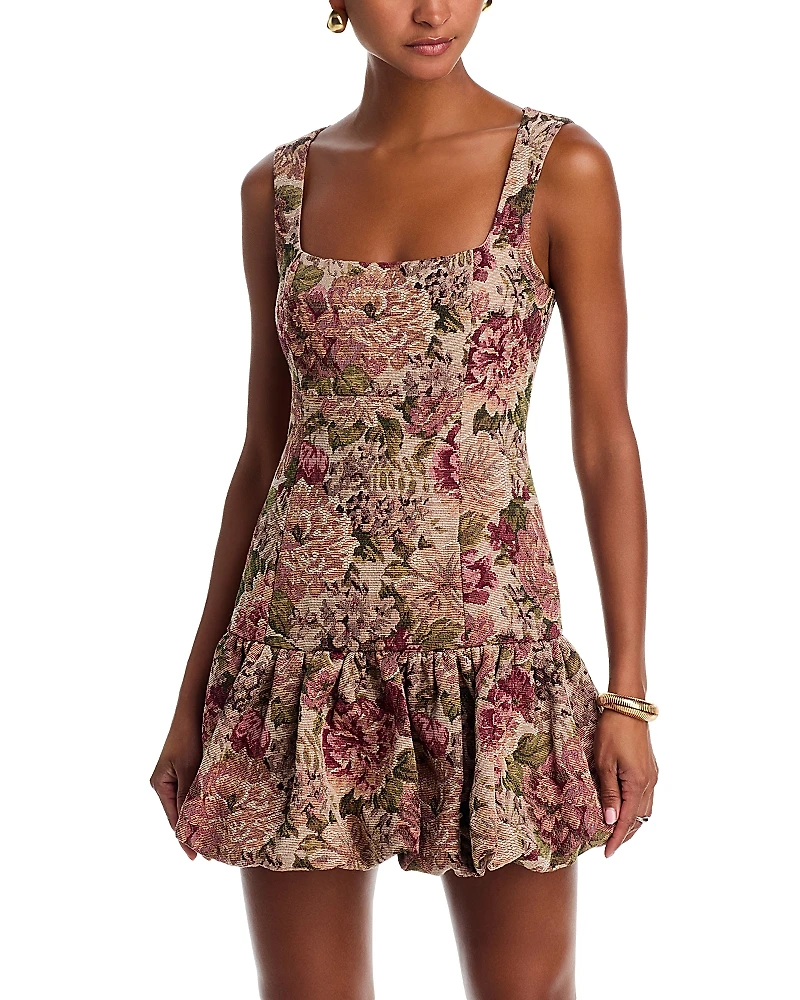 Aqua Tapestry Mini Dress - Exclusive