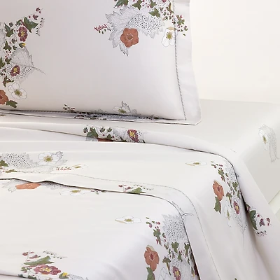 Yves Delorme Corolles Flat Sheet, King