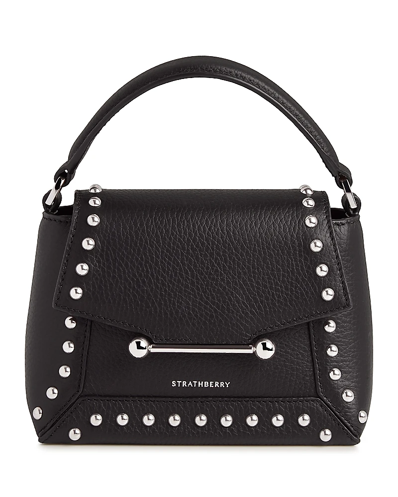 Strathberry Mosaic Nano Studs Leather Crossbody Bag
