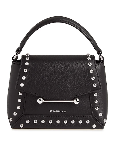 Strathberry Mosaic Nano Studs Leather Crossbody Bag