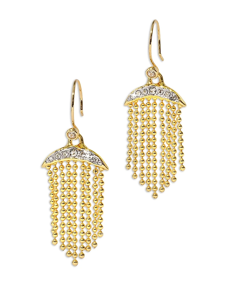 Alexis Bitar Solanales Crystal & Fringe Drop Earrings