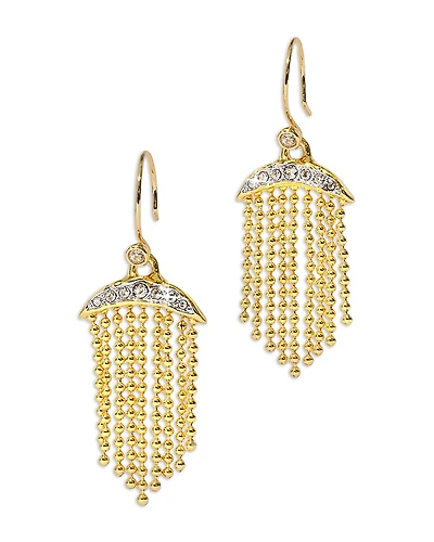 Alexis Bitar Solanales Crystal & Fringe Drop Earrings