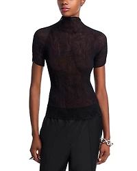 Issey Miyake Chiffon Twist Top