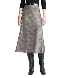 Vince Plaid Skirt