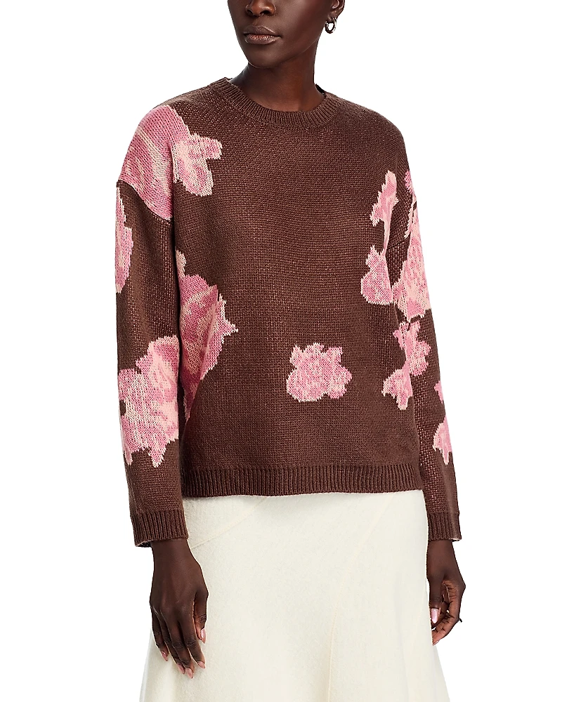 Koko + Mason Floral Print Sweater