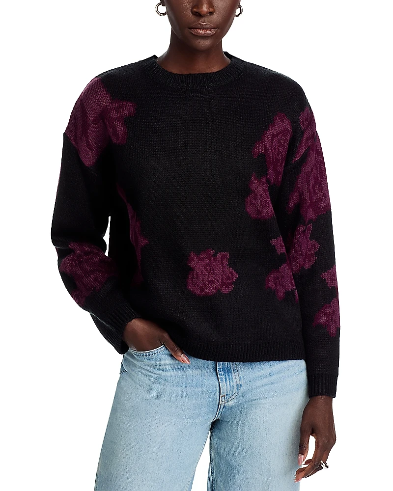 Koko + Mason Floral Print Sweater