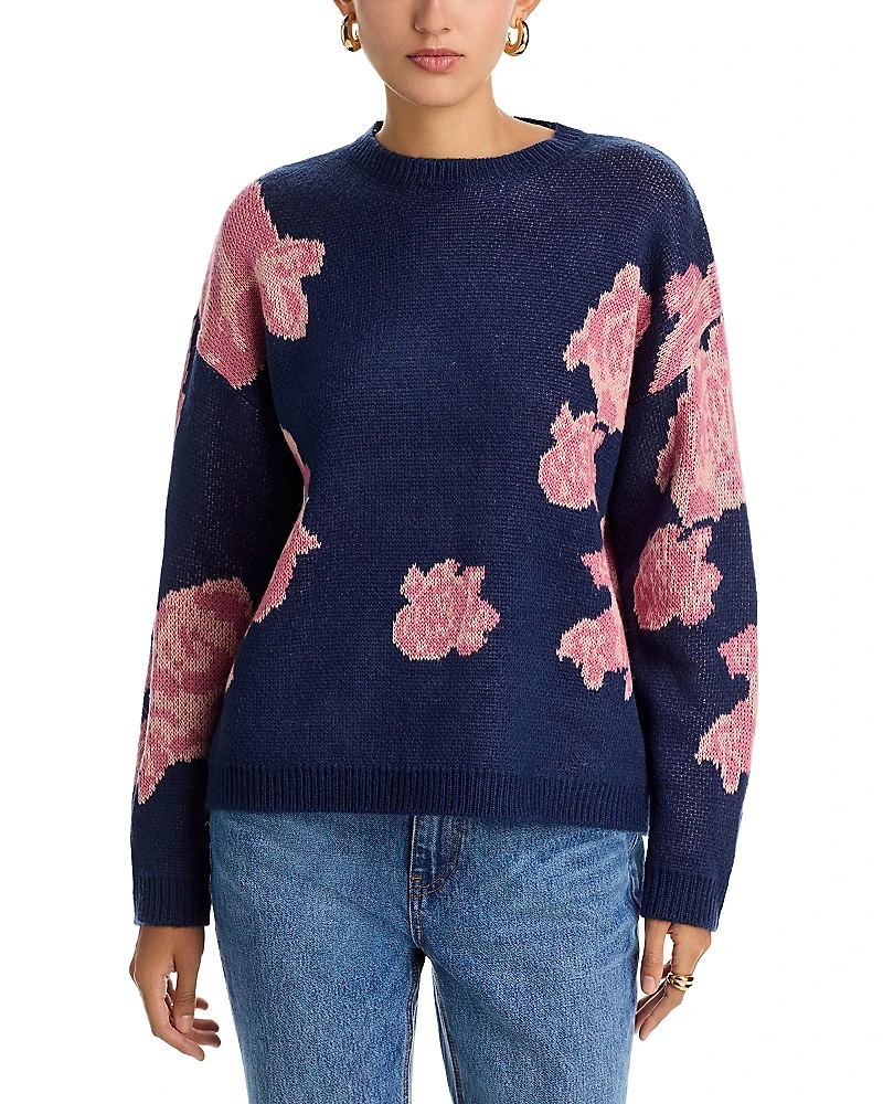Koko + Mason Floral Print Sweater