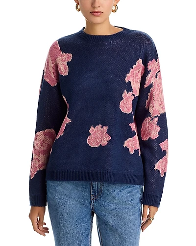 Koko + Mason Floral Print Sweater