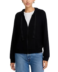 Majestic Filatures Cashmere Zip Front Hoodie