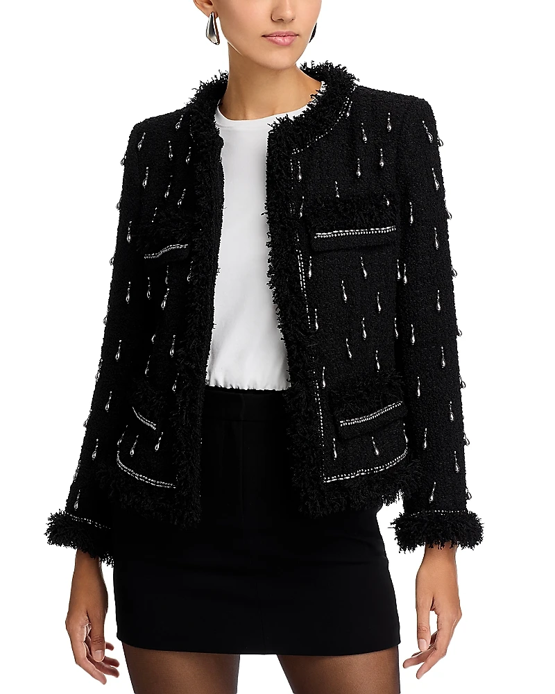 Kobi Halperin Hana Beaded Fringe Trim Jacket