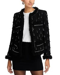 Kobi Halperin Hana Beaded Fringe Trim Jacket