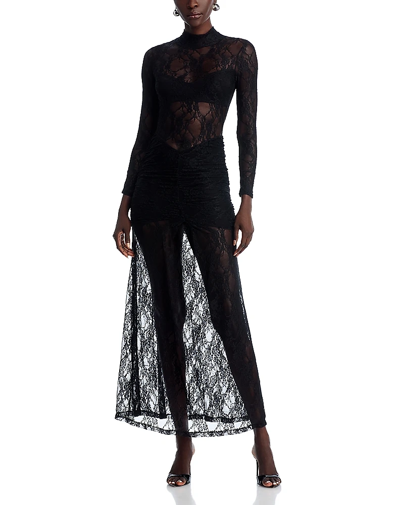 Nightcap Drop Waist Lace Maxi Dress