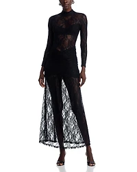 Nightcap Drop Waist Lace Maxi Dress