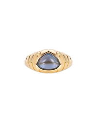 Marina B Blue Topaz Cabochon Ring