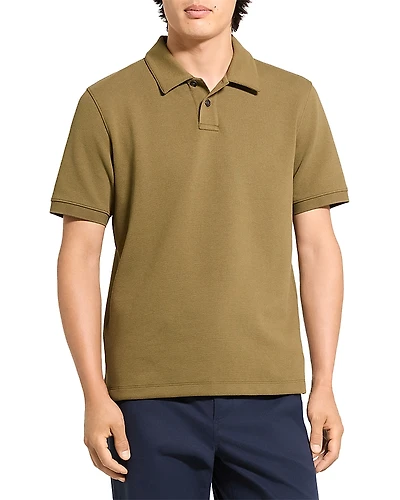 Theory Delroy Double Pique Regular Fit Polo Shirt