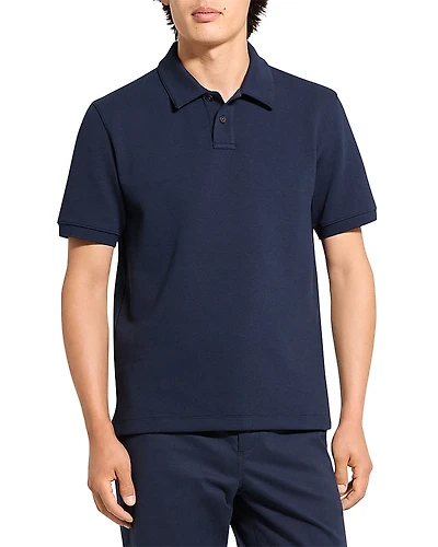 Theory Delroy Double Pique Regular Fit Polo Shirt
