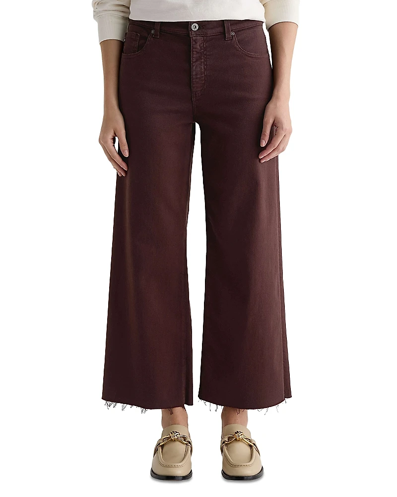 Ag Saige High Rise Wide Leg Crop Jeans