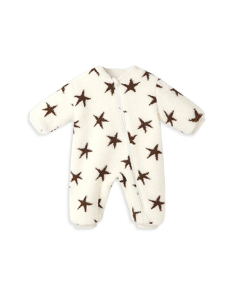Rylee + Cru Boys' Faux Shearling Stars Jumpsuit - Baby