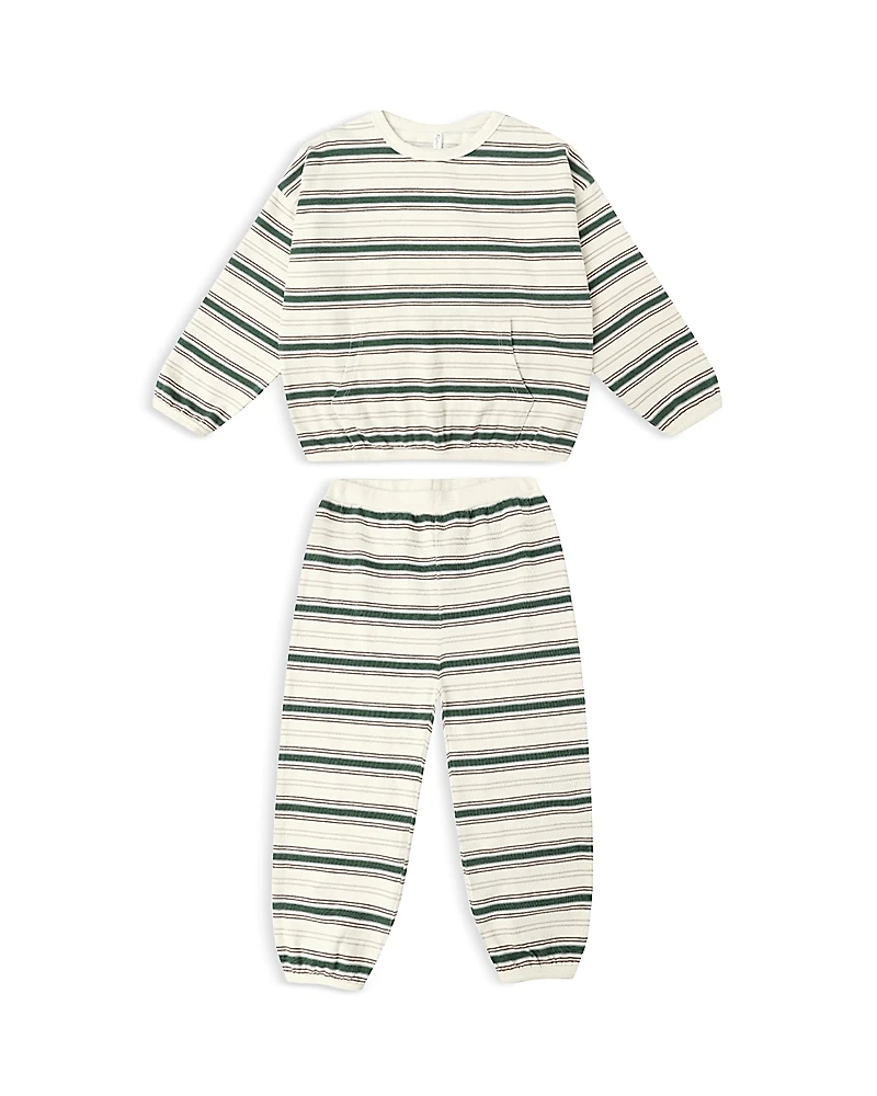 Rylee + Cru Boys' Retro Striped Relaxed Top & Pants Set - Baby