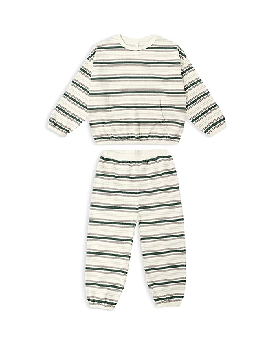 Rylee + Cru Boys' Retro Striped Relaxed Top & Pants Set - Baby