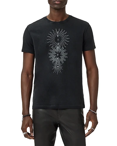 John Varvatos Rays Short Sleeve Graphic Tee