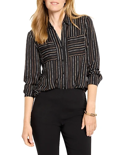 Nic+Zoe Mini Painted Stripe Shirt