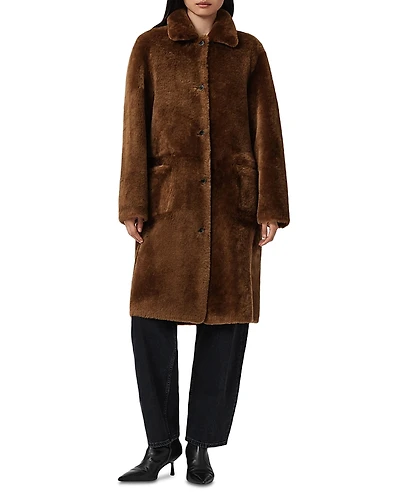 Allsaints Serra Reversible Shearling Coat