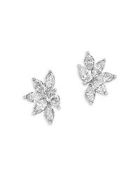 Bloomingdale's Fine Collection Diamond Pear & Marquis Cluster Stud Earrings