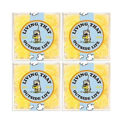 Sugarfina Snoopy Living That Outside Life Candy Cubes, Set of 4