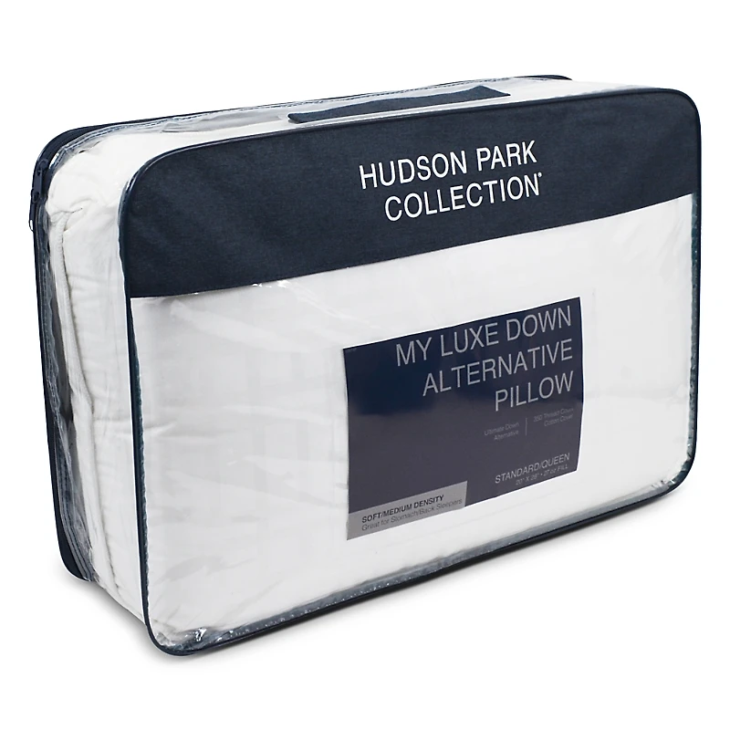 Hudson Park Collection My Luxe Asthma & Allergy Friendly Soft/Medium Density Down Alternative Pillow, Standard/Queen - Exclusive