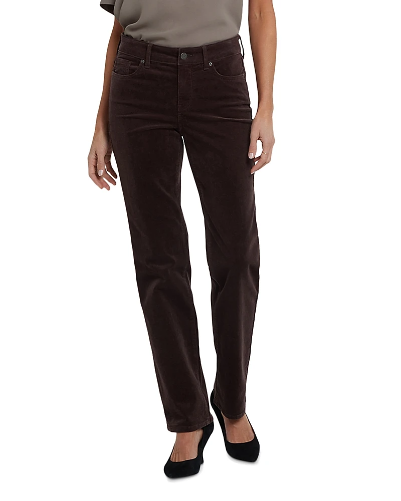 Nydj Marilyn High Rise Straight Leg Corduroy Pants
