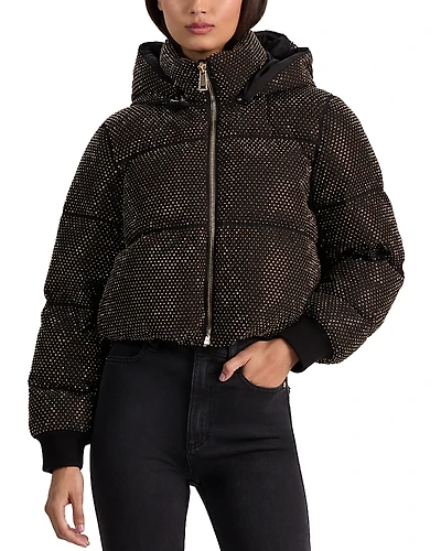 Alice and Olivia Robena Embellished Cropped Coat