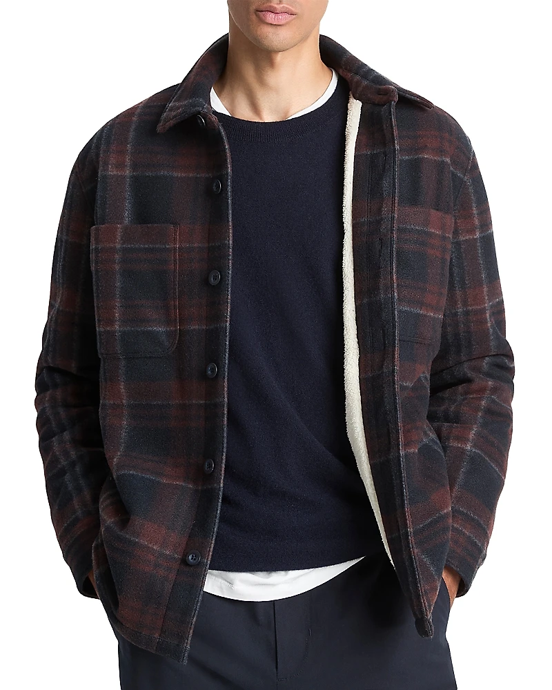 Vince Fleece Lined Shirt Jacket
