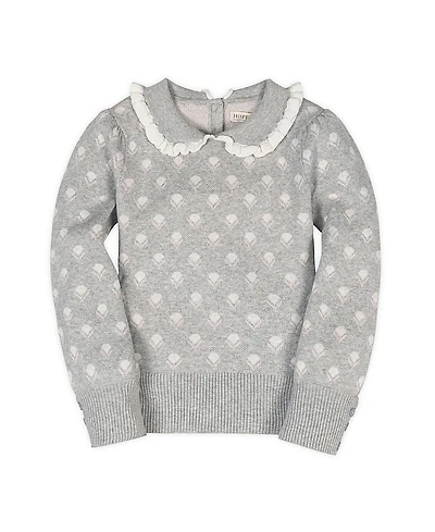 Hope & Henry Organic Long Sleeve Peter Pan Collar Sweater - Big Kid