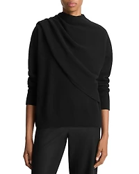 Vince Wool & Cashmere Draped Sweater