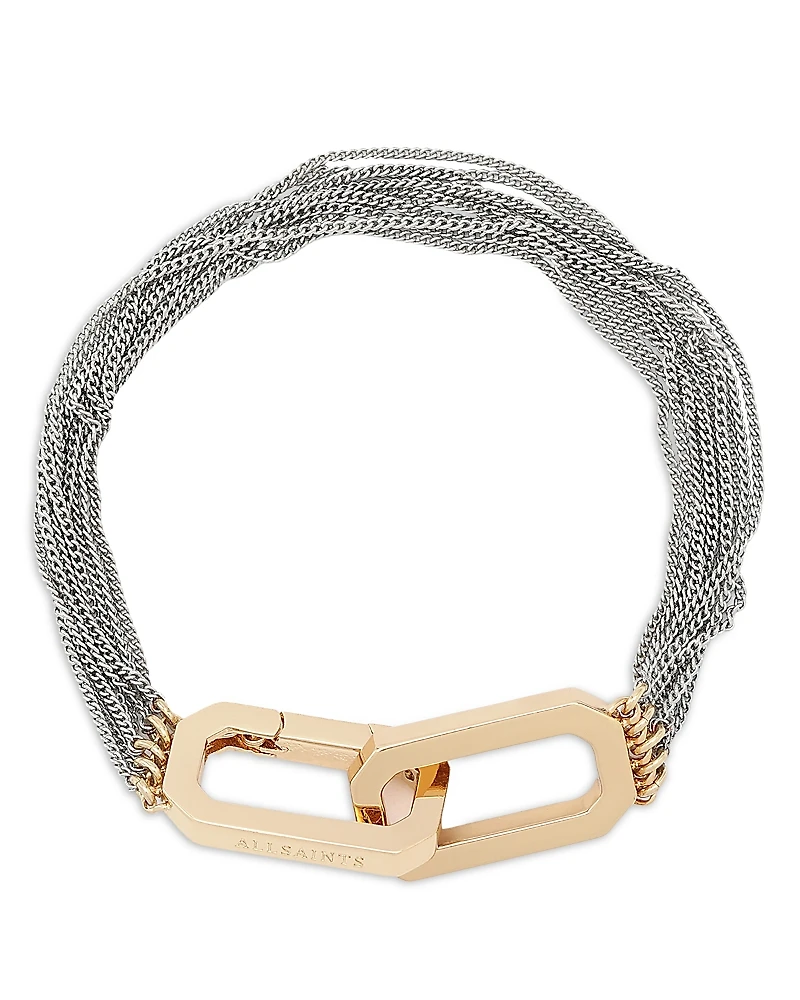 Allsaints Carabiner Multi Chain Bracelet