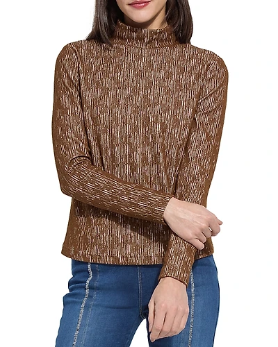 Lysse Carter Textured Turtleneck Top