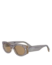 Fendi Roma Oval Sunglasses, 52mm